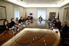 Primera reunión de los miembros del Gobierno de la nueva legislatura.