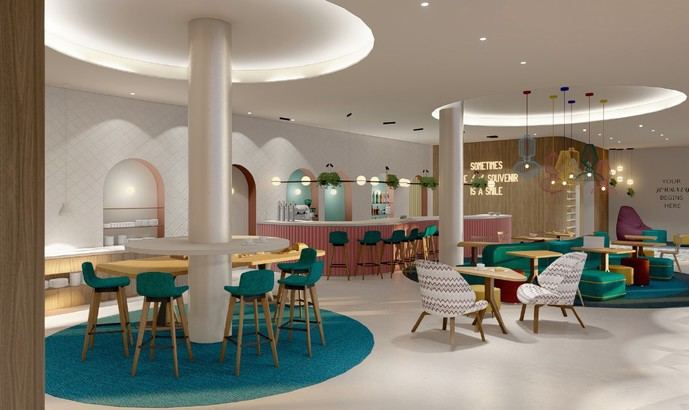 Lobby del hotel Hampton by Hilton Alicante