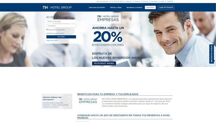 NH Hotel Group relanza su programa específico para empresas y autónomos