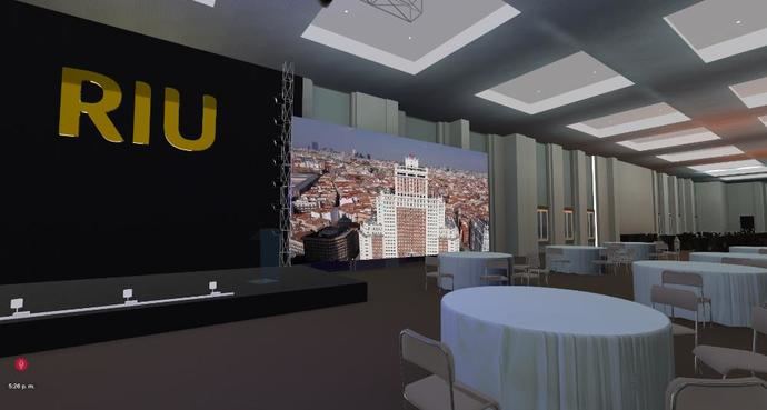 Ya están en el metaverso los espacios de eventos del Hotel Riu Plaza España