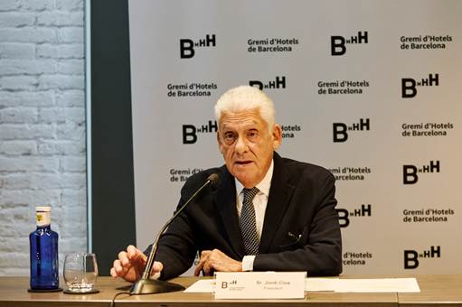 Jordi Clos, presidente del Gremi d'Hotels de Barcelona.