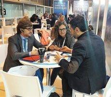 Ramón Palazón, en una de las reuniones del Convention Bureau en Fitur.