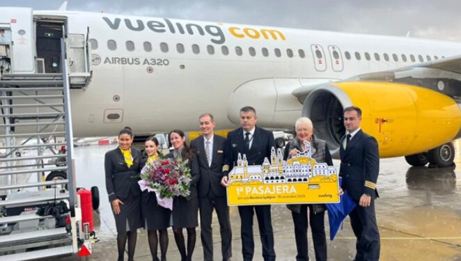 Inauguración de la ruta hacia Liubliana.