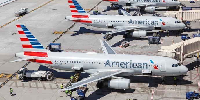 Aviones de American Airlines.