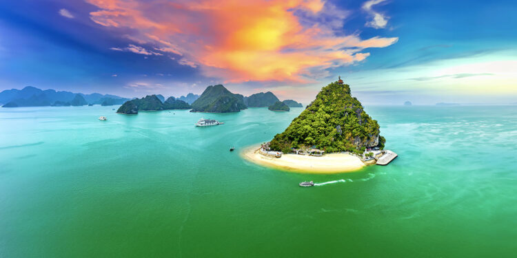 Isla en Vietnam.
