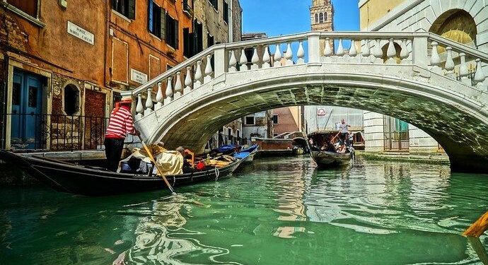 Canal en Venecia.