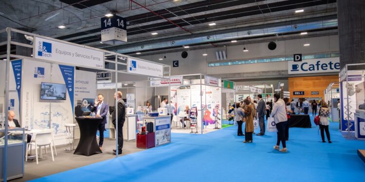 Interior de la feria.