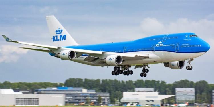 Avión de KLM.