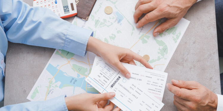 Actividad en agencia de viajes.