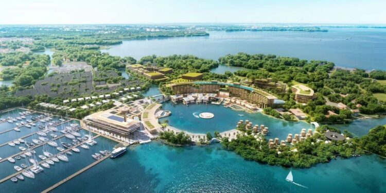 Exterior del primer resort tipo club Robinson en China.