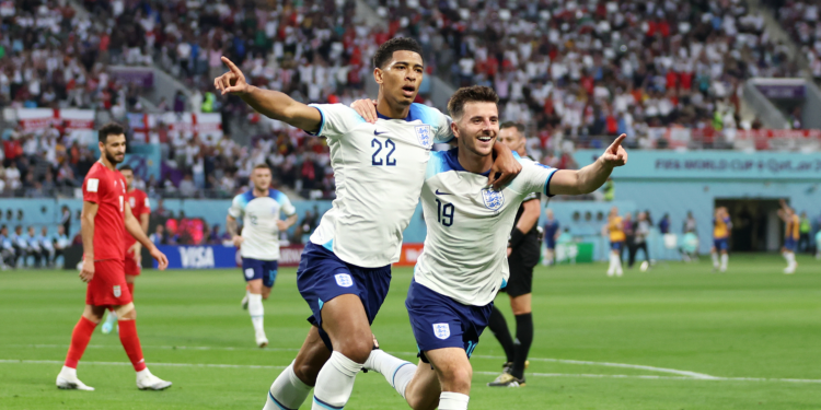Partido internacional de fútbol.