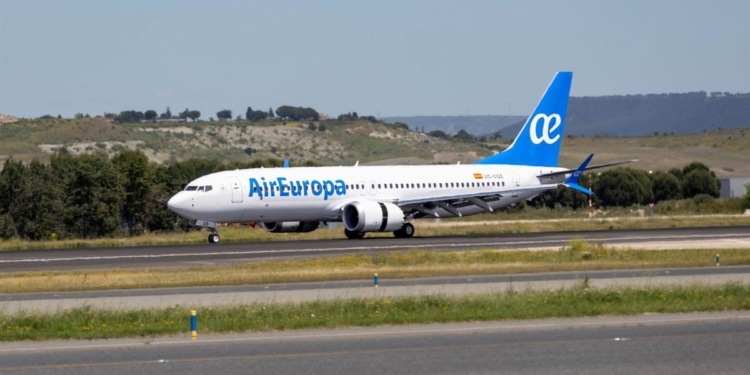 Avión 737 MAX de Air Europa.