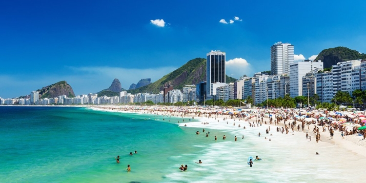 Playa de Copacabana en Río de Janeiro.