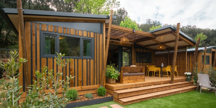 Exterior de un camping.