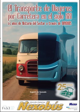 Imagen que muestra la evolución del transporte de viajeros por carretera