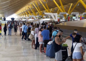 El tráfico aéreo entre España y Europa creció más de un 1% en junio