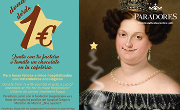 Paradores dona más de 22.200 euros a la Fundación Juegaterapia