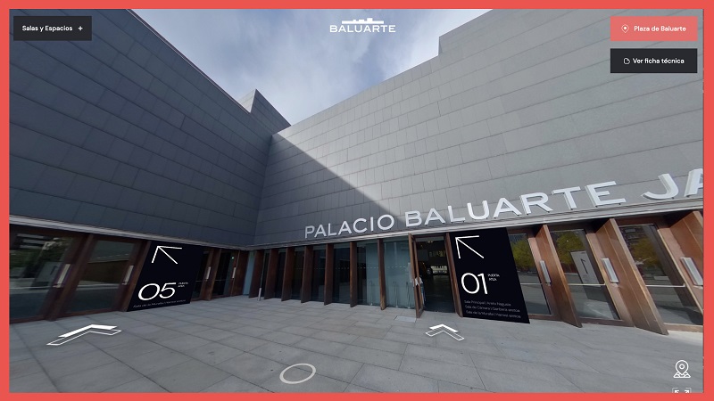 La renovada web del Palacio de Congresos Baluarte, más accesible y visual