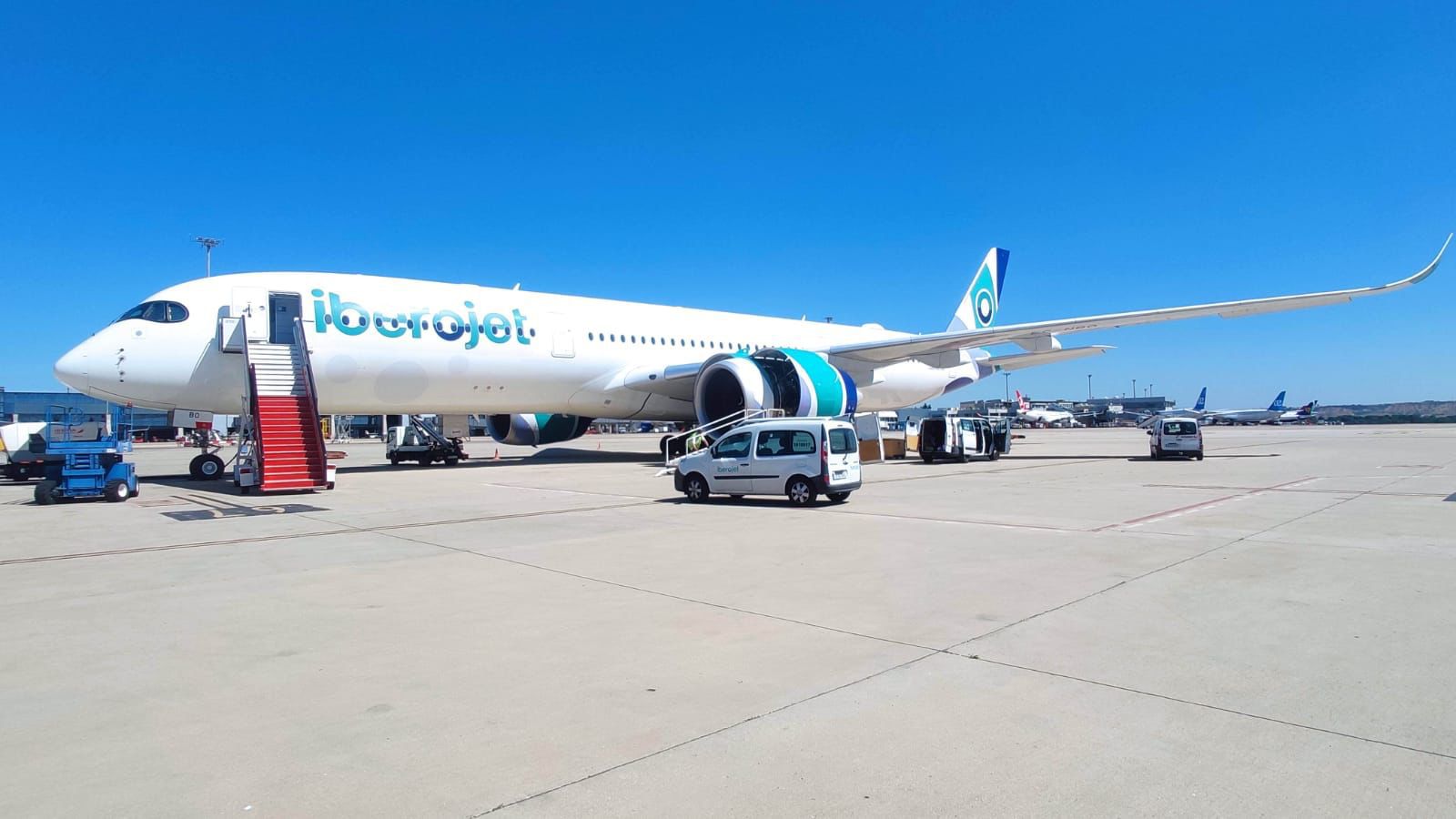 Iberojet ahorrará 76 kilogramos de agua por vuelo