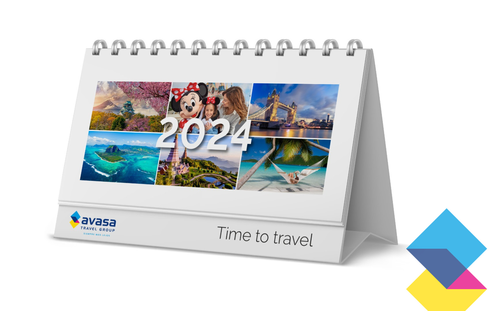 AVASA Travel Group lanza su nuevo calendario de sobremesa para 2024