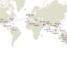 Cunard anuncia la venta de sus vueltas al mundo y grandes viajes para 2026