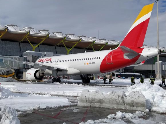 Filomena, un nuevo escollo para los aeropuertos