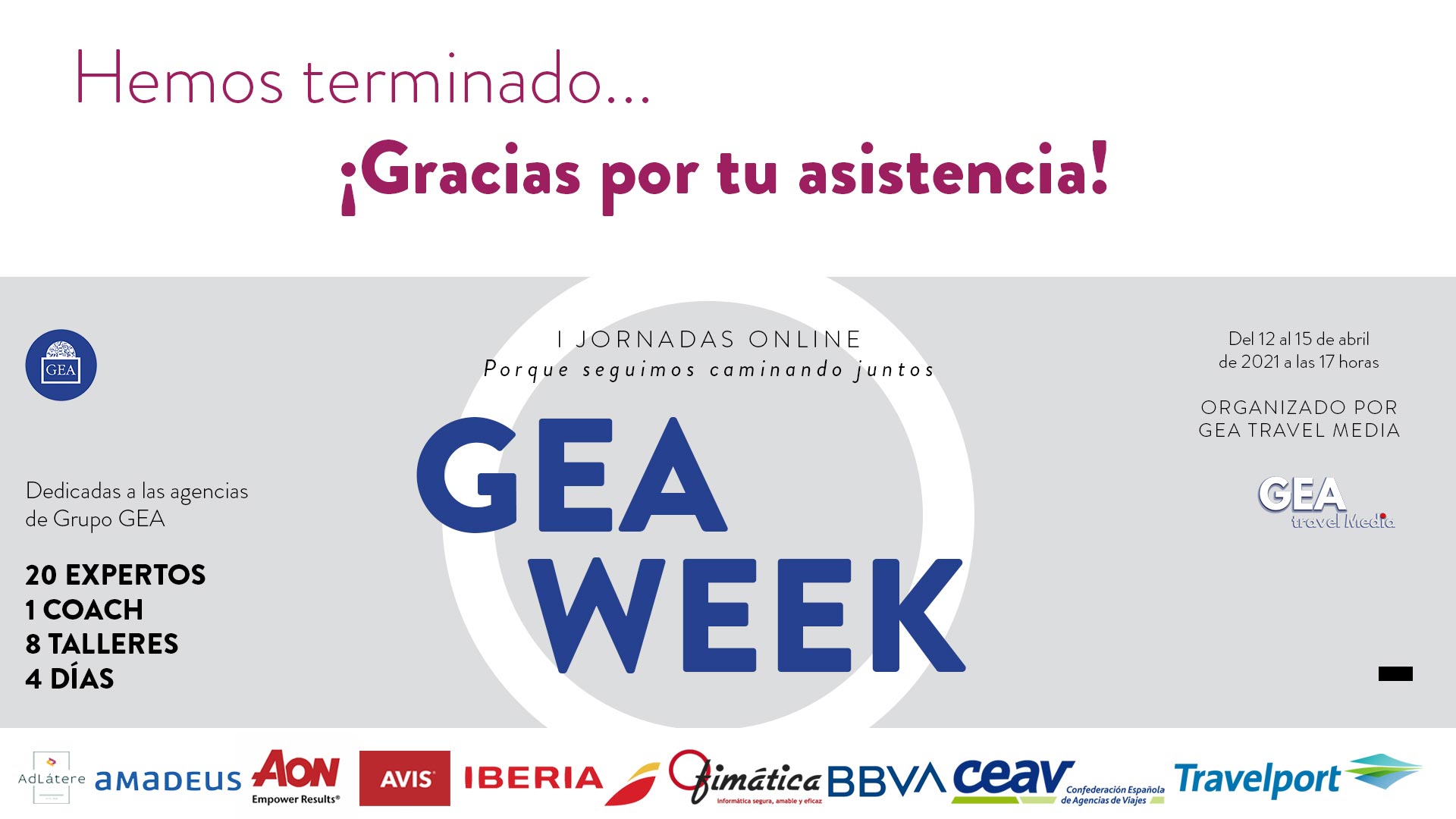 GEA WEEK: Porque seguimos trabajando juntos