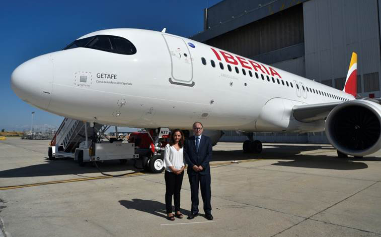 Getafe da nombre al último A320neo recibido por Iberia