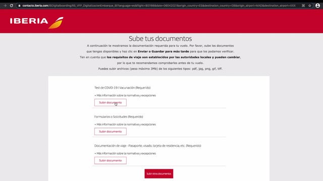 Iberia verificará la documentación de sus clientes