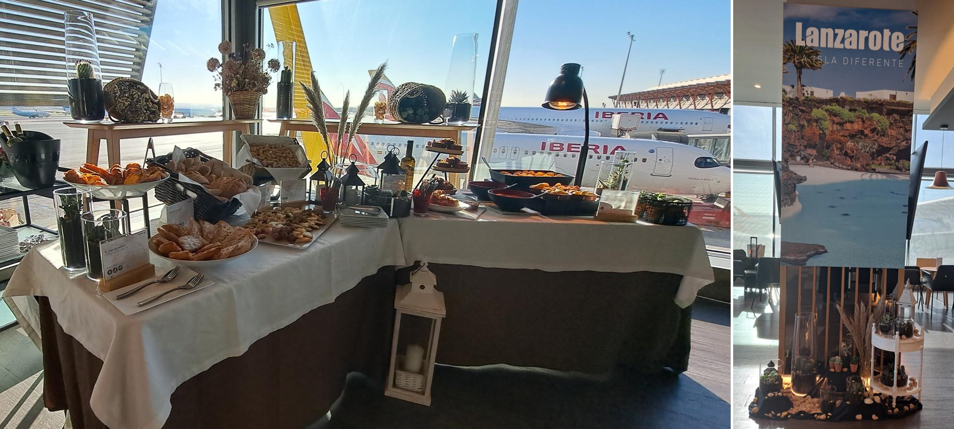 Iberia dedica la sala Velázquez Premium Lounge a Lanzarote