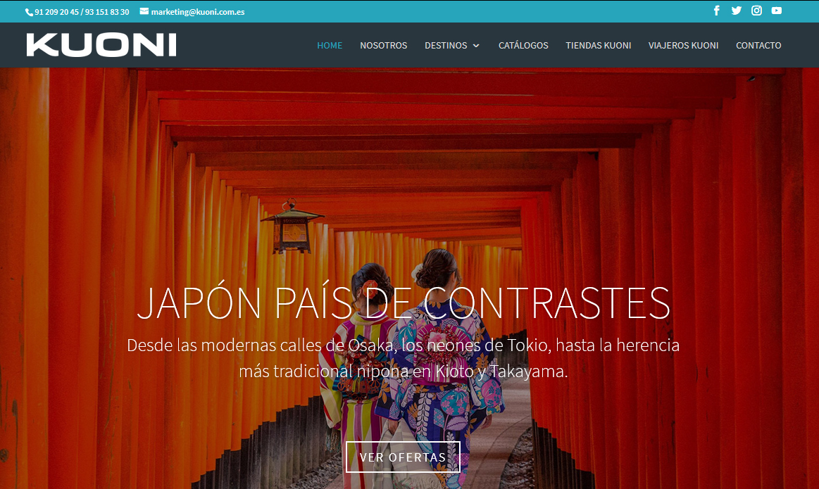 Kuoni España lanza una nueva web ‘más visual e intuitiva’