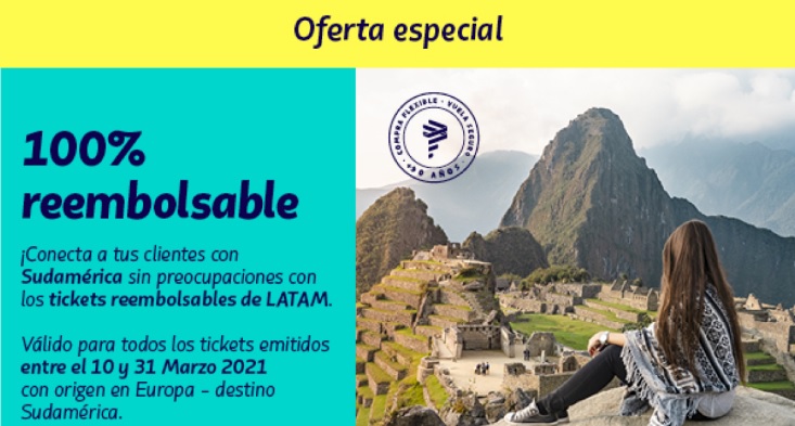 Latam Airlines lanza una campaña de billetes flexibles
