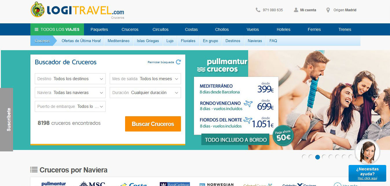 Récord de la división de cruceros de Logitravel