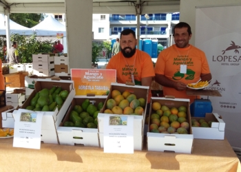 Lopesan dona alimentos en la Feria de Mogán