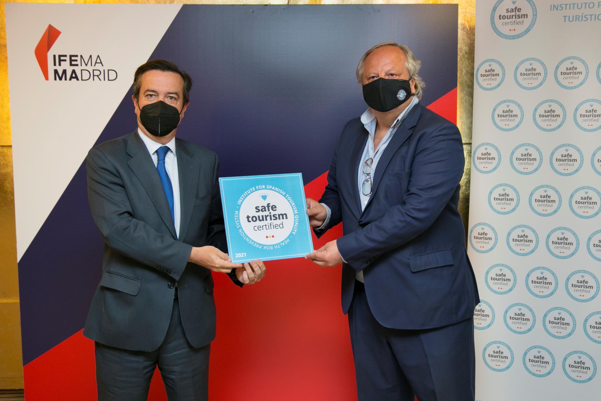 Ifema Madrid recibe el sello Safe Tourism Certified del ICTE