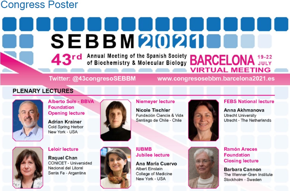 El 43 Congreso de la SEBBM cambia Barcelona por lo online